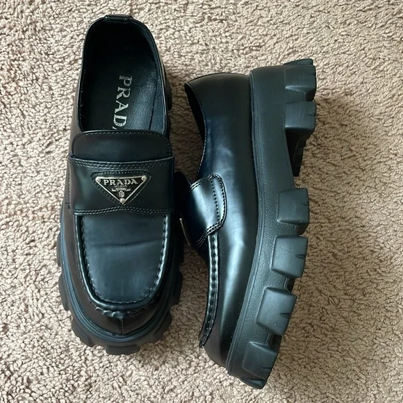 Black Platform Loafers - Picture 2 of 12